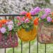 upcycled handbag planters